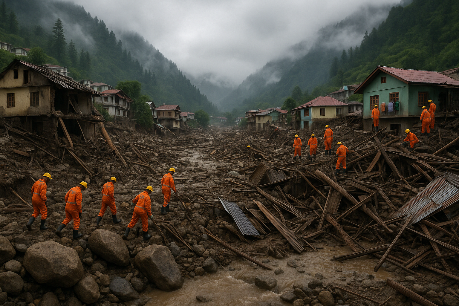 Cloudbursts in the Himalayas, Cloudbursts, Himalayas