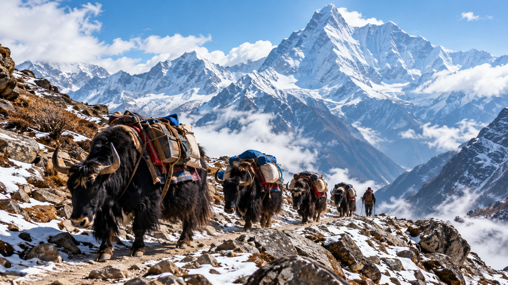 Himalayan mountain trails, trails,